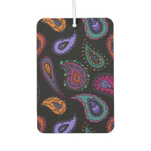 Boho Bold Paisley Beauty Two Sided Patterns Car Air Freshener