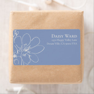 Boho + Bold Wildflower Return Address Label