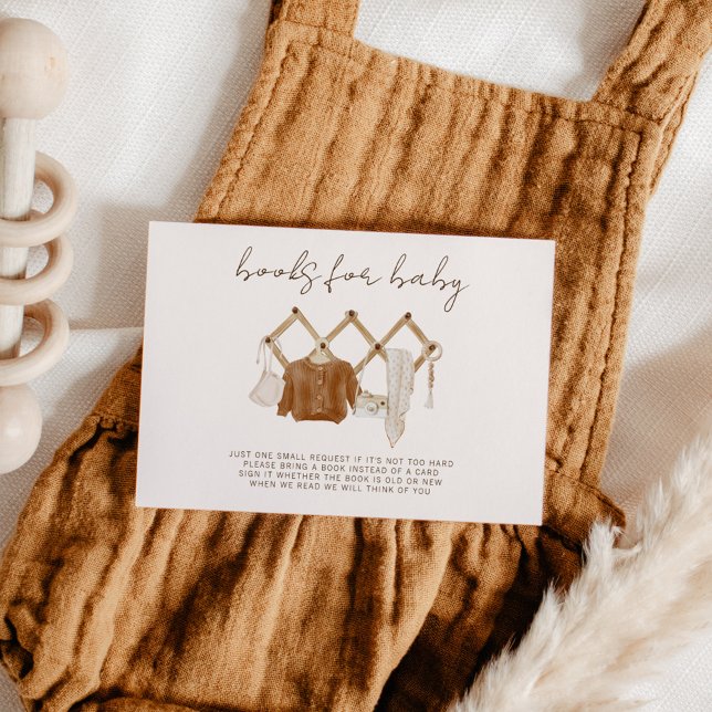 Boho Books for Baby Gender Neutral Shower Invitation (Creator Uploaded)