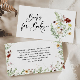 Boho Books for Baby Shower Brunch Enclosure Card