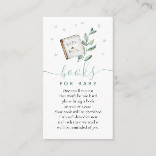 Boho Books for Baby Shower Enclosure Card