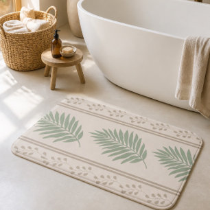 Boho Botanical Bath Mat