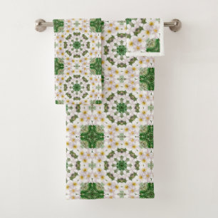 Boho Botanical Bath Towel Set