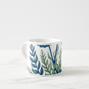 Boho Botanical Espresso Cup, Stylish Coffee Mug. Cup