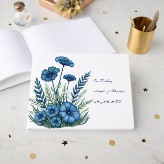 Boho Botanical Guest Book | Wedding Sign-In Book