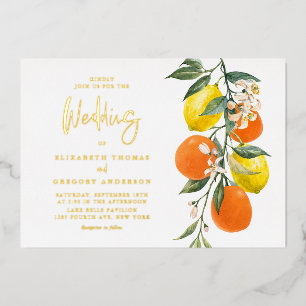 Boho Botanical Lemons and Oranges Garland Wedding