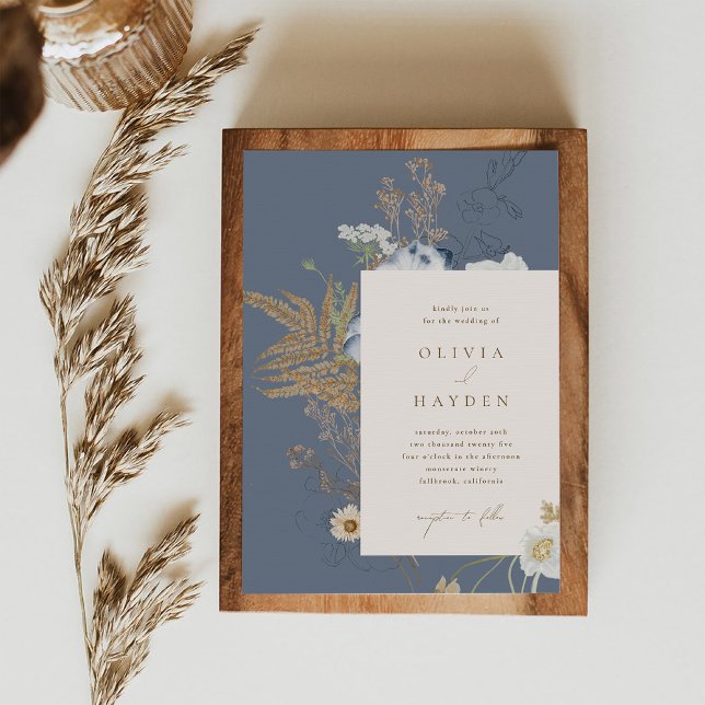 Boho Botanical Wedding Invitation (Creator Uploaded)