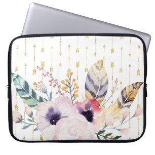 Boho Bouquet Laptop Sleeve