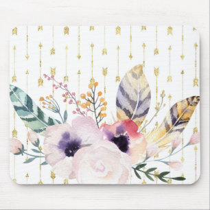 Boho Bouquet Mouse Mat