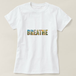 Boho Breathe Mindful Womens T Shirt