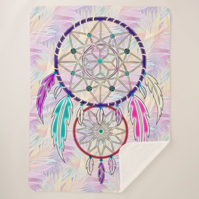 Boho Breeze Sherpa Blanket (Front)