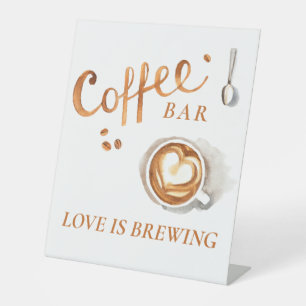 Boho Bridal Brunch - Coffee Bar Pedestal Sign
