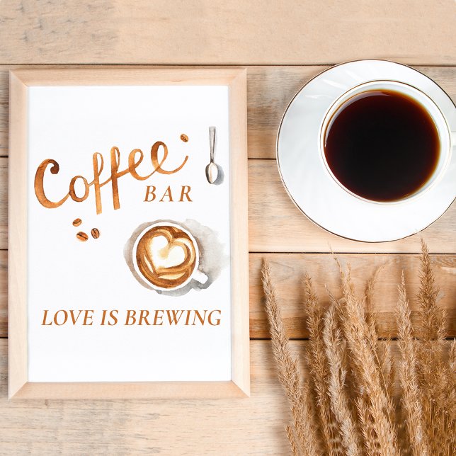 Boho Bridal Brunch - Coffee Bar Sign Poster (Creator Uploaded)