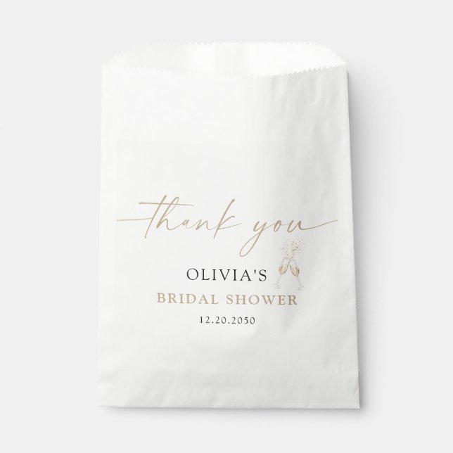 Boho Bridal Shower Favour Bag (Front)