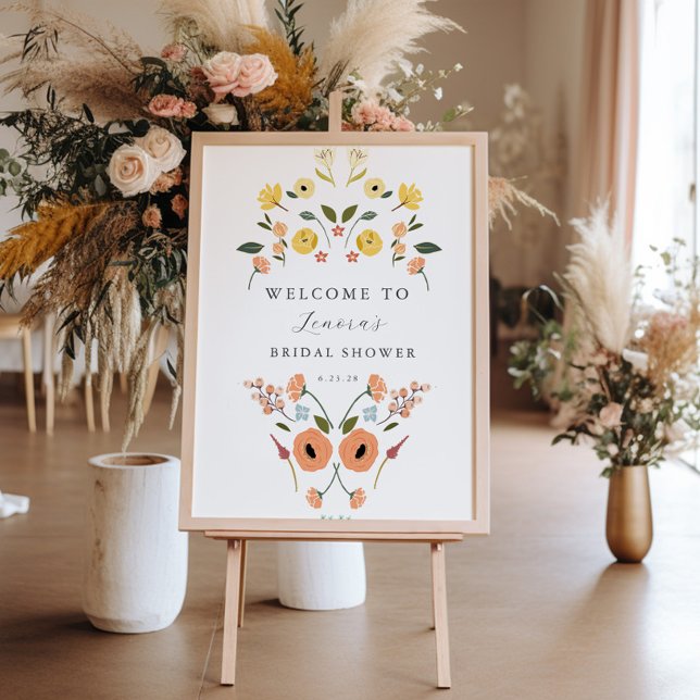 Boho Bridal Shower Floral Welcome Sign (Creator Uploaded)