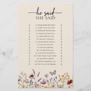 Boho Bridal Shower Game