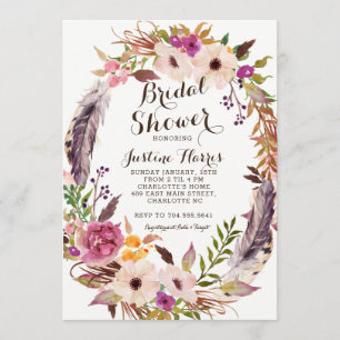 Boho Bridal Shower Invitation