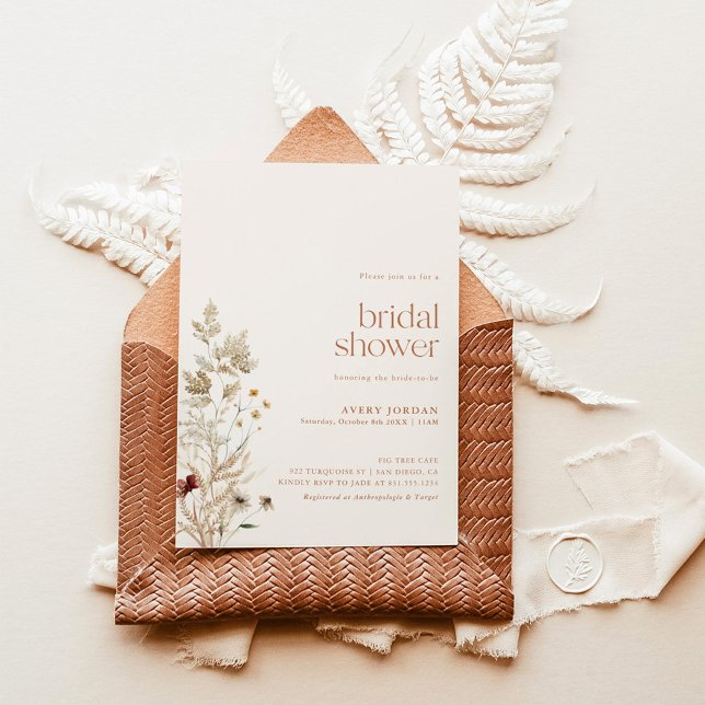 Boho Bridal Shower Invite | Modern Floral Bridal (Creator Uploaded)