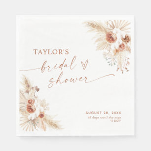 Boho Bridal Shower Paper Napkin