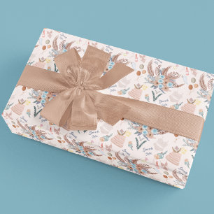 Boho Bridal Shower Pattern Wrapping Paper