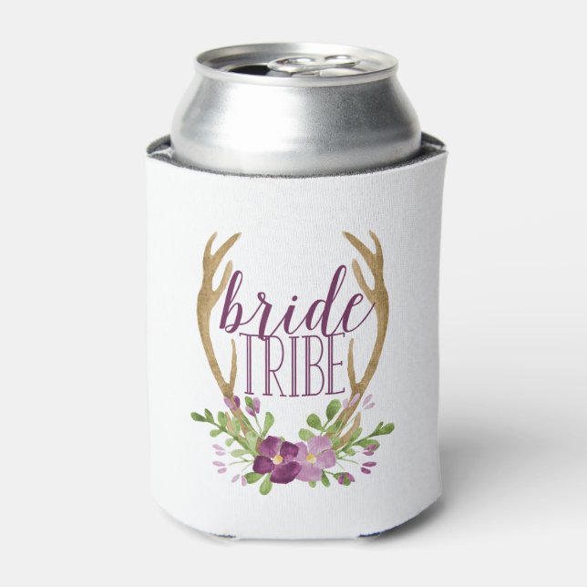 Boho Bride Tribe Can Cooler (Can Front)
