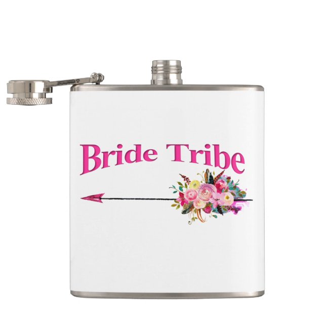 Boho Bride Tribe Hip Flask (Opened)