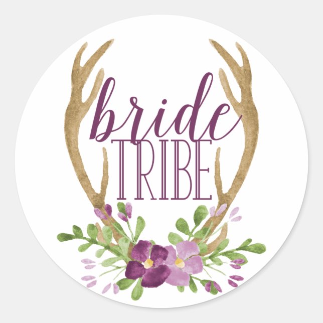 Boho Bride Tribe Stickers (Front)
