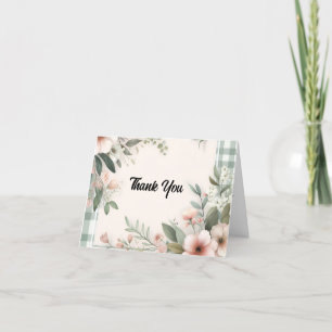   boho bride weddings Bridal Shower Thank You Card