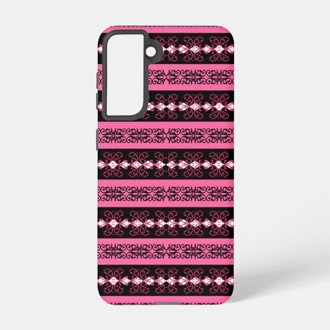 Boho Brocade Stripe Samsung Galaxy S21 Case (Back)