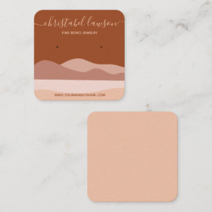 Boho Brown Terracotta Fine Jewellery Display Card