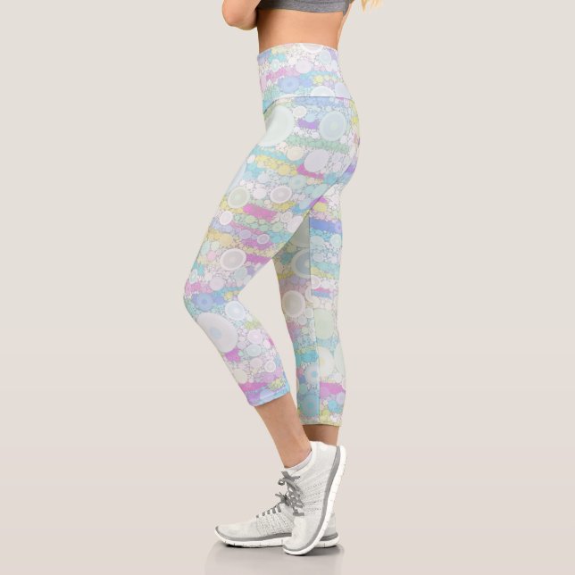 Boho Bubbles Capri Leggings (Left)