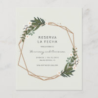Boho Budget Spanish Wedding Save the Date