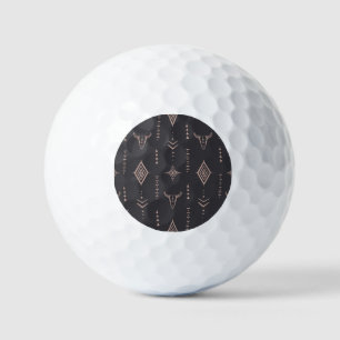 Boho bull skull, ethnic seamless. golf balls