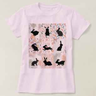 Boho Bunny Rabbit Shirt, Matching Shirts, Floral T-Shirt