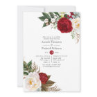 Boho Burgundy - Marsala Floral Rehearsal Dinner