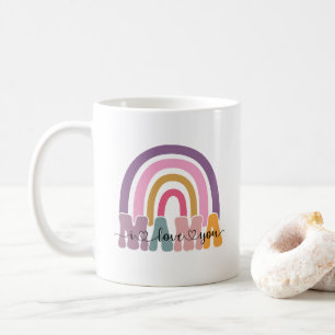 Boho Burnt Colour Rainbow Mama Coffee Mug