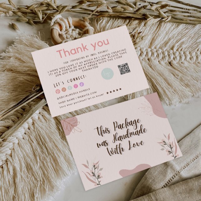 Boho Business Thank You Card (Creator Uploaded)