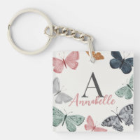 Boho Butterfly Baby Shower Coaster