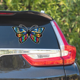 BOHO BUTTERFLY DIE CUT LOOK CAR DECAL STICKER