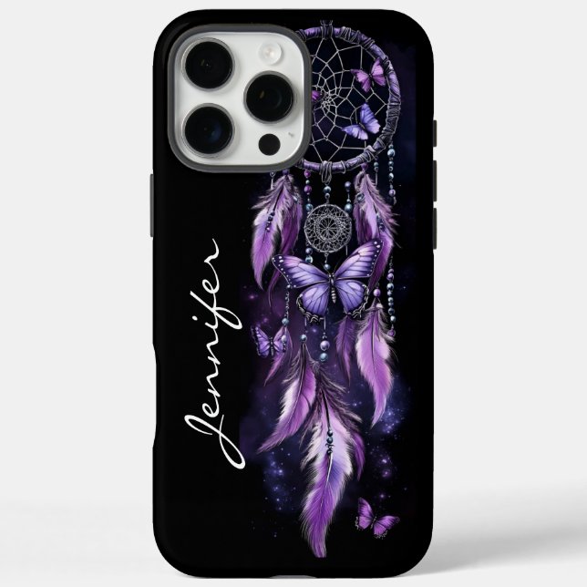 Boho Butterfly Feather Dreamcatcher  Case-Mate iPhone Case (Back)