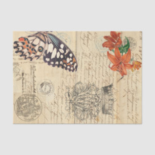 Boho Butterfly Left Decoupage Sheet