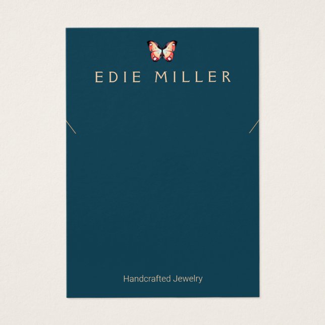 Boho Butterfly Necklace Bracelet Display Card (Front)