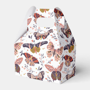 Boho Butterfly Pattern Favour Box