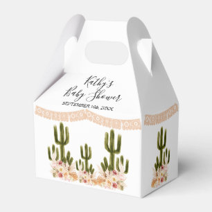 Boho Cactus Taco Bout Love Baby Shower Favour Box