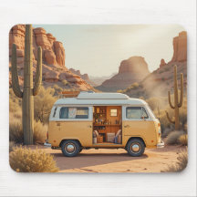 Boho Camper Van Desert Print
