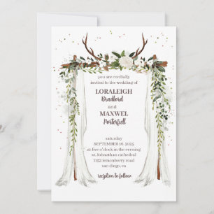 Boho canopy Wedding Invitation 2025