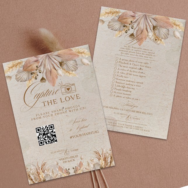 Boho Capture The Love Photo I Spy Wedding Menu (Creator Uploaded)