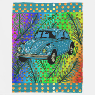 Boho Car, Summer Mood Fleece Blanket