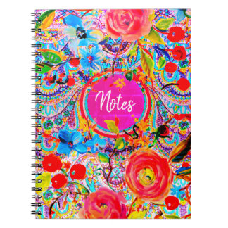 Boho Caravan Floral Notebook