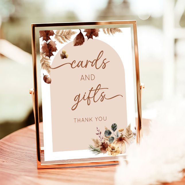 Boho Cards and Gifts Sign | Terracotta Florals (Creator Uploaded)
